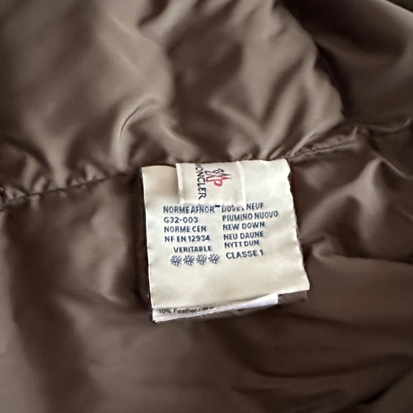 Moncler Dark Brown Puffer Jacket with Fur Trim - Picture 6 of 9